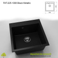 Chiuveta cu o cuva Fatgranit compozit 225-1008 Black Metallic 510x510mm