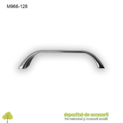 Maner mobilier M966-128-CR Crom-Lemn