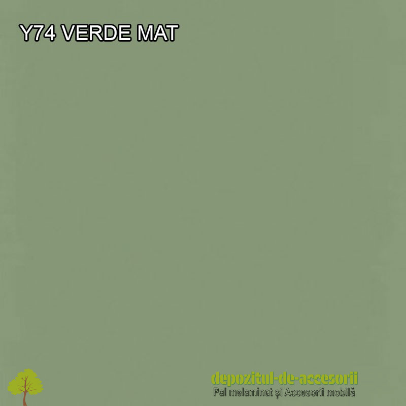 Panou MDF Y74 Verde super mat Ișik